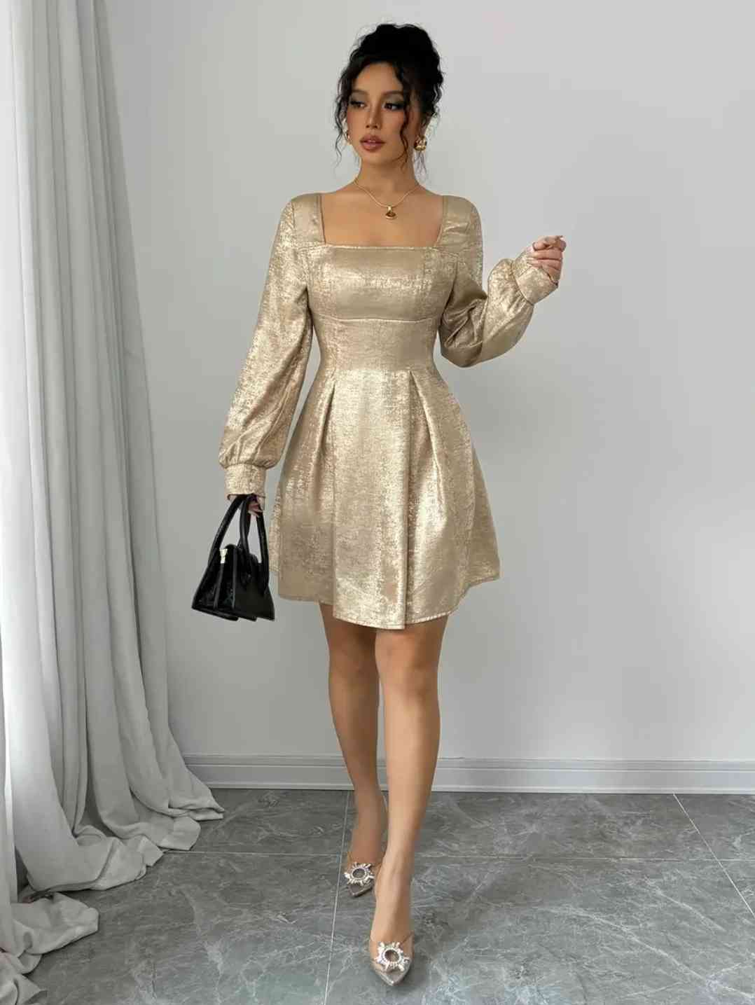 Women's Elegant 2025 Special Edition Dress with Square Neckline