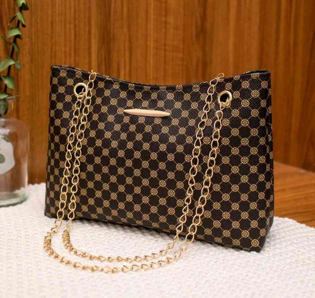 Fashionable printed polka dot handbag, simple women's chain shoulder bag