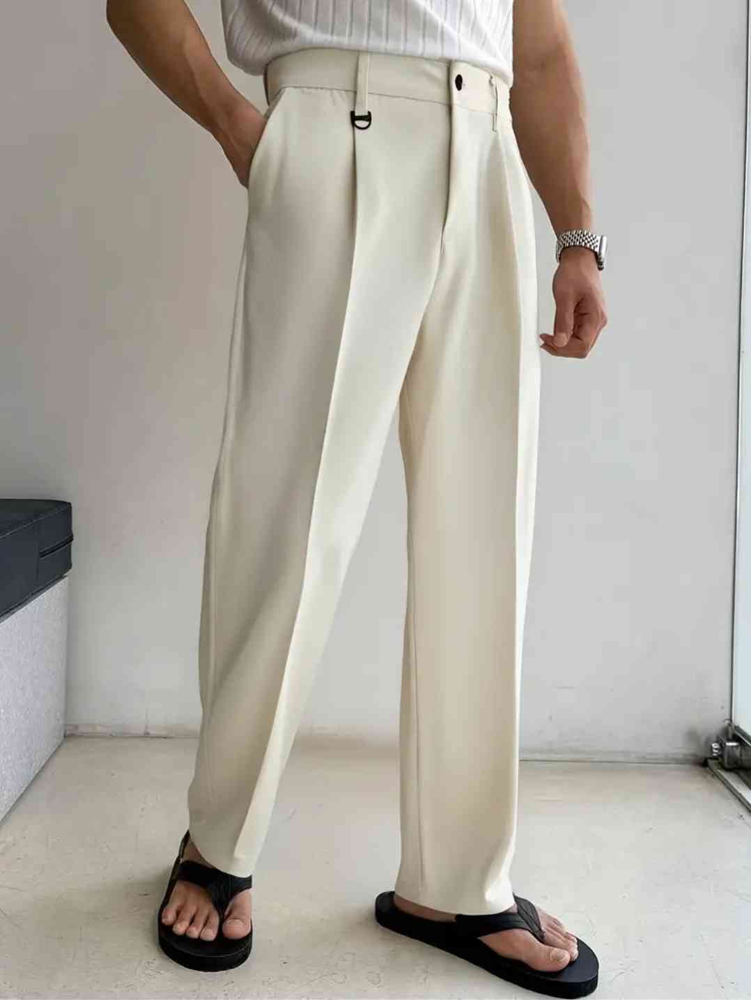 Men's business casual trousers - Straight cut, regular fit